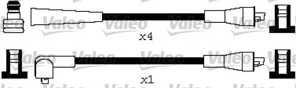 Zestaw przewodów wysokiego napięcia 346630 VALEO