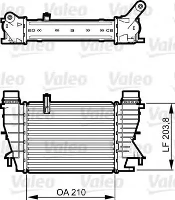Chłodnica intercoolera 818264 VALEO