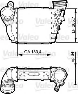 Chłodnica intercoolera 817557 VALEO