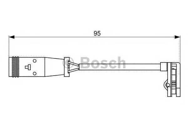 Czujnik zużycia klocków hamulcowych tylny 1987473036 Bosch