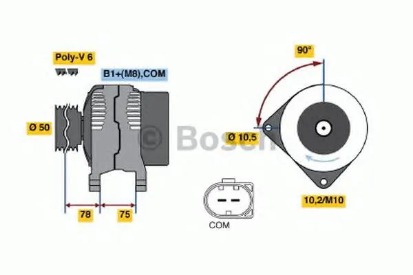 Alternator 0986047400 Bosch
