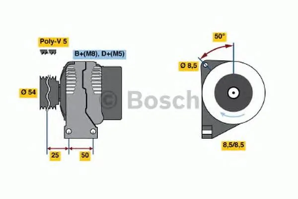 Alternator 0986049081 Bosch