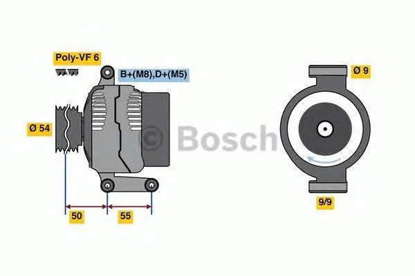 Alternator 0986048771 Bosch