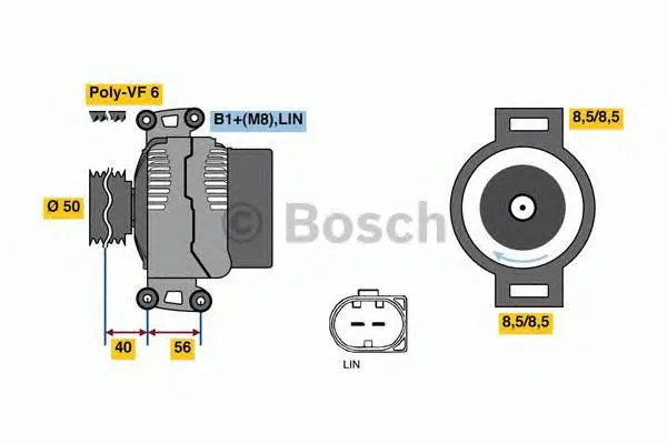 Alternator 0986049010 Bosch