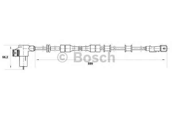 Czujnik ABS przedni 0265006207 Bosch