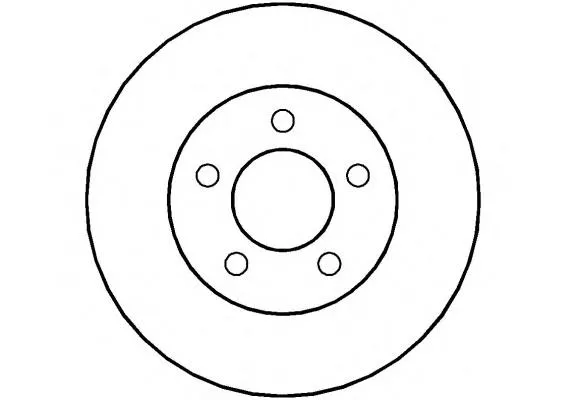 Tarcza hamulcowa przednia 5280198 Ford