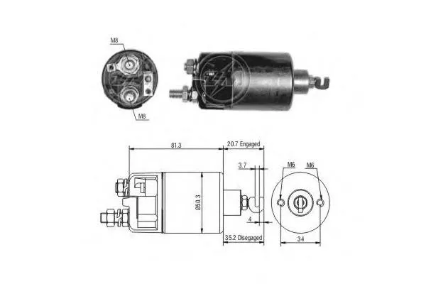 Elektromagnes rozrusznika 3110063210 Suzuki