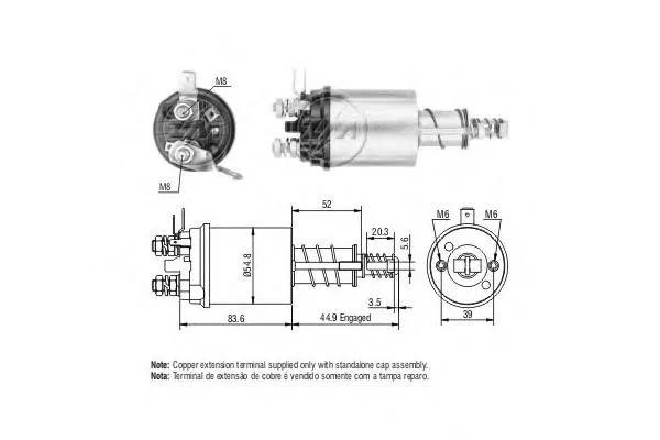 Elektromagnes rozrusznika 28730188 Perkins