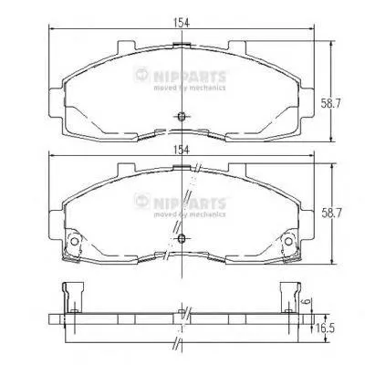 Klocki hamulcowe przednie tarczowe 0K72A3328Z Hyundai/Kia