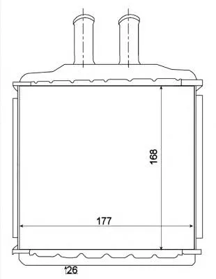 Chłodnica nagrzewnicy (ogrzewacza) EXRH54446 Euroex