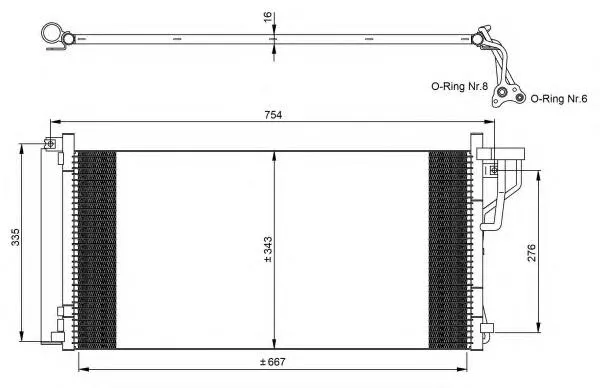 Chłodnica klimatyzacji C12408 Sato Tech