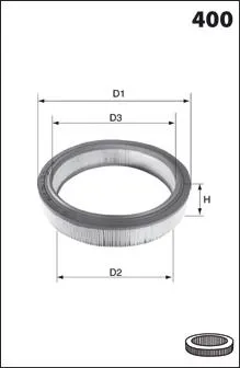 Filtr powietrza EL3062 Mecafilter