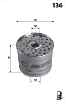Filtr paliwa ELG5209 Mecafilter