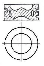 Tłok, komplet do jednego cylindru, STD 03L107065AD VAG