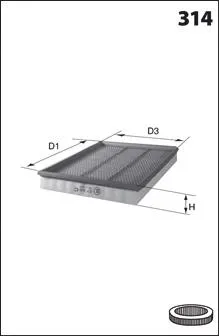 Filtr powietrza ELP9072 Mecafilter