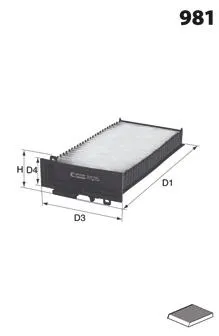 Filtr kabiny ELR7157 Mecafilter