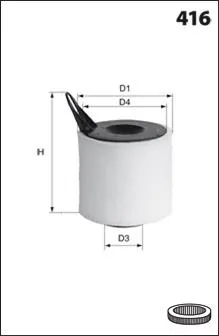 Filtr powietrza EL9136 Mecafilter