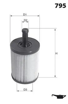 Filtr oleju ELH4307 Mecafilter