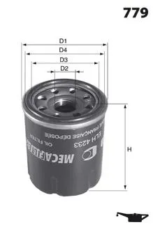 Filtr oleju ELH4233 Mecafilter