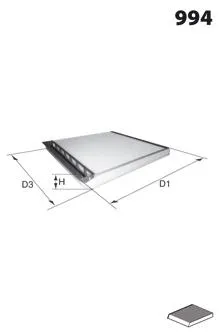 Filtr kabiny EKR7266 Mecafilter