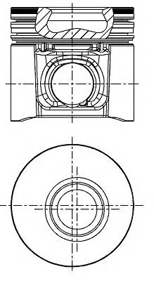 Tłok, komplet do jednego cylindru, STD 8712220010 Nural