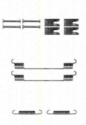 Zestaw montażowy szczęk hamulcowych tylnych 77363851 Fiat/Alfa/Lancia