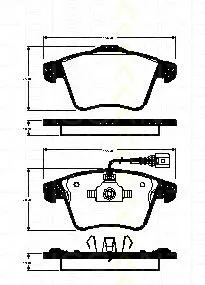Klocki hamulcowe przednie tarczowe FAW7H0698151 FAW