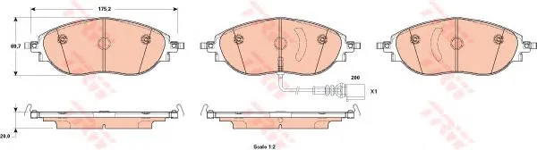 Klocki hamulcowe przednie tarczowe 161633 Power Stop