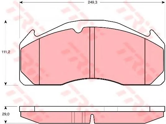 Klocki hamulcowe przednie tarczowe 20918891 Volvo