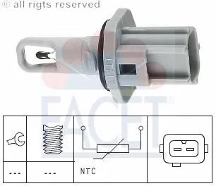 Czujnik temperatury powietrza wlotowego 3477940 Ford