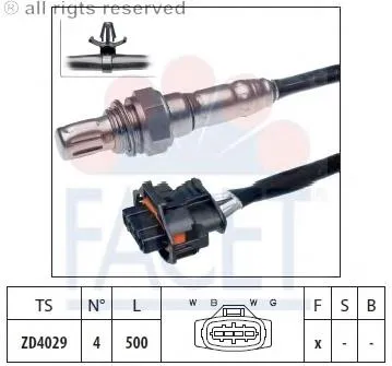 Sonda lambda czujnik tlenu przed katalizatorem 94143 NGK