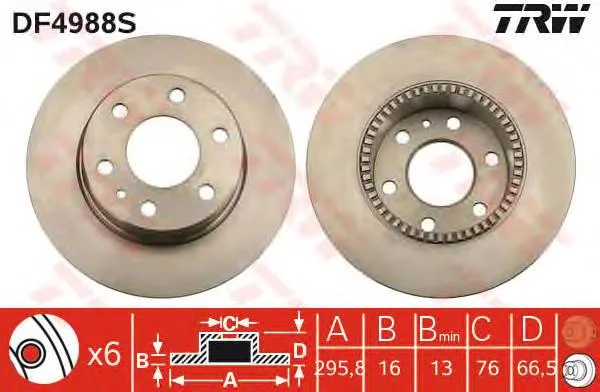 Tarcza hamulcowa tylna 986479638 Bosch