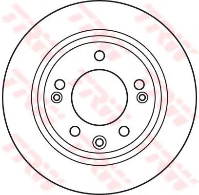 Do koszyka DF6123 TRW Tarcza hamulcowa tylna