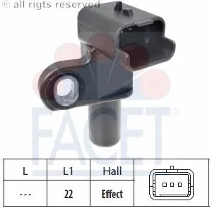 Czujnik położenia wałka rozrządu 9643579080 Fiat/Alfa/Lancia