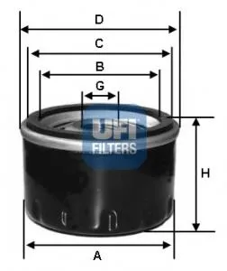 Filtr oleju B12014UN Union