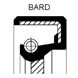 Uszczelniacz wału korbowego silnika tylny 19033909B Corteco