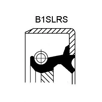 Uszczelniacz wału korbowego silnika tylny 12011438B Corteco