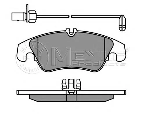 Klocki hamulcowe przednie tarczowe 8K0698151D VAG