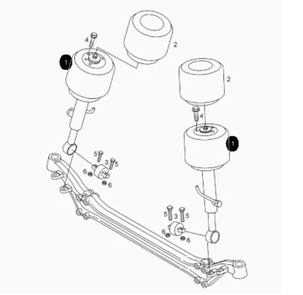 Amortyzator przedni 81436506018 MAN