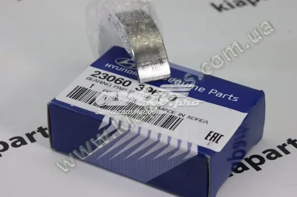 Panewki korbowodowe wału korbowego, zestaw, standardowe (STD) KIA Opirus GH