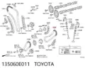 Łańcuch rozrządu górny Toyota Land Cruiser J150