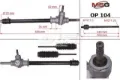 Listwa kierownicza (maglownica) Opel Agila H00