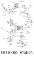 Tuleja stabilizatora tylnego Hyundai Sonata NF