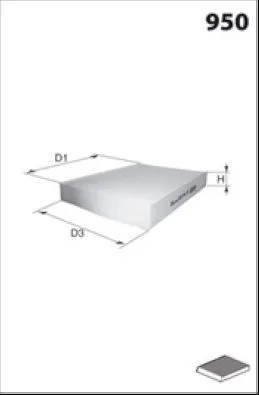 Filtr kabiny ELR7435 Mecafilter