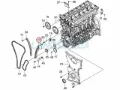 Tłumik drgań łańcucha rozrządu, lewy Chevrolet Epica V200
