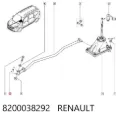 Tuleja mechanizmu zmiany biegów Renault Laguna BG0, BG1