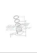 Pierścienie tłokowe na 1 cylinder, STD. Skoda SuperB 3U4