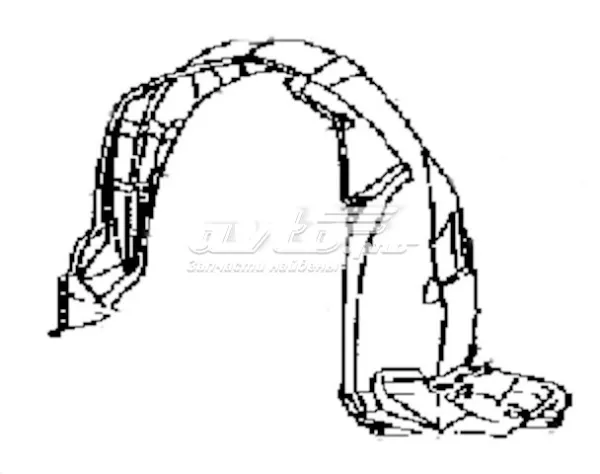 Nadkole błotnika przedniego lewe 5387612480 Toyota