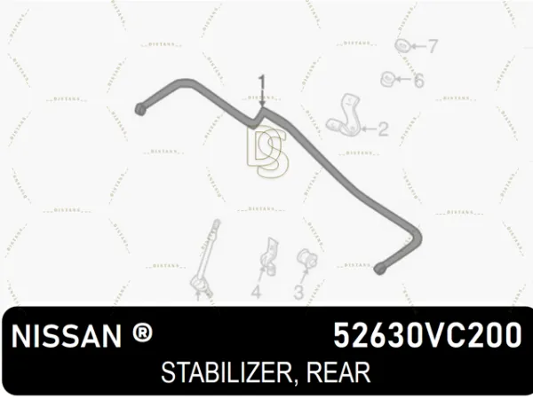 Stabilizator tylny Nissan Patrol Y61