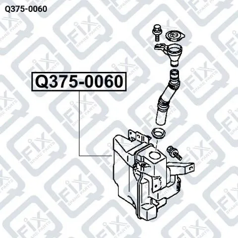 Zbiorniczek spryskiwacza szyb Q3750060 Q-fix